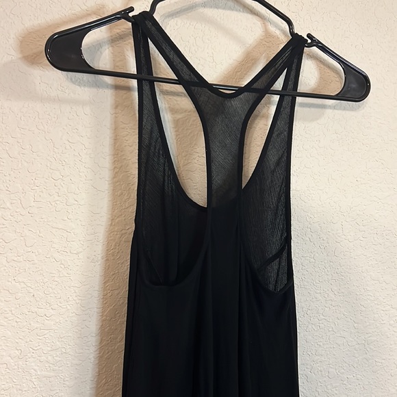 Free People Black Asymmetric Hem Slip dress, size xs. - Picture 9 of 10